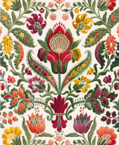 Imitation Damask from a wallpaper by David Ramsay Hay (V157)