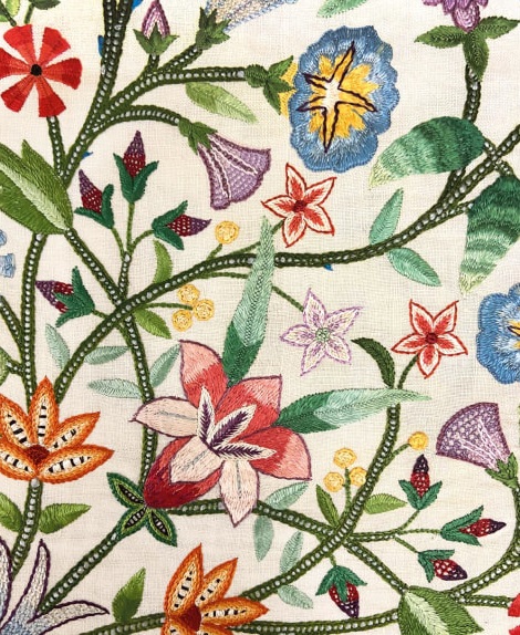 Bed Cover Embroidery by Ethel A. Lynn, Britain, 1919 (V169) 