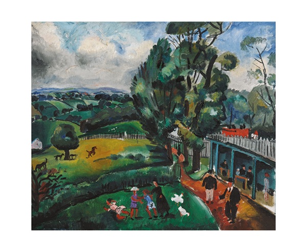 'Landscape with Figures' c1926 by Christopher Wood 1901 - 1930 (A168) NEW