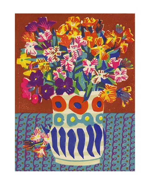 'Wallflowers in Charleston Vase' by Matt Underwood (A180) NEW 