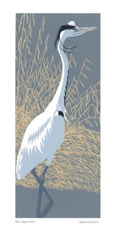 'Wary Heron' by Robert Gillmor (A445) 