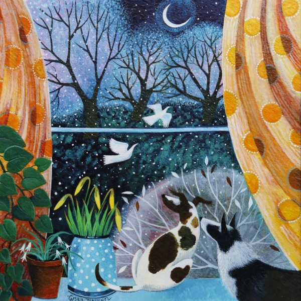 'Watching Snow Fall' by Lisa Graa Jensen RI (Q250) NEW