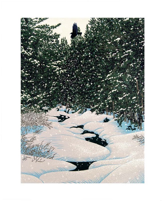 'Snowy Caw' by William H. Hays (A084w) 