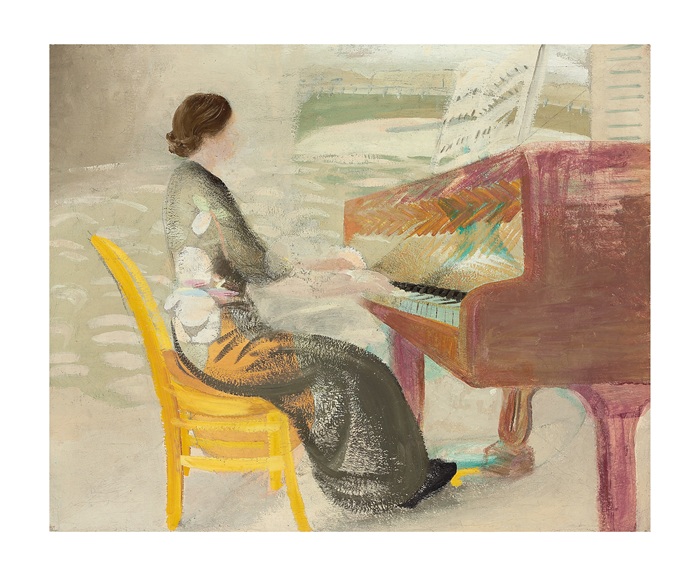 'Woman Playing the Piano' 1920 by Winifred Nicholson (A186) NEW