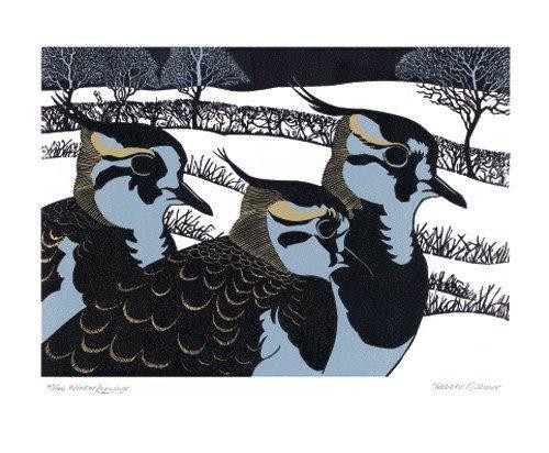 'Winter Lapwings' by Robert Gillmor (A441w)