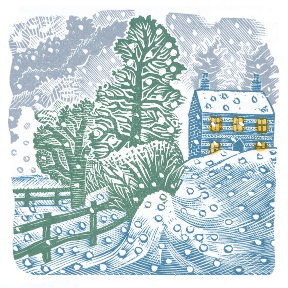 'Winter Snow' 1938 by Eric Ravilious (8 pack) (xmg108) g1 (message inside)