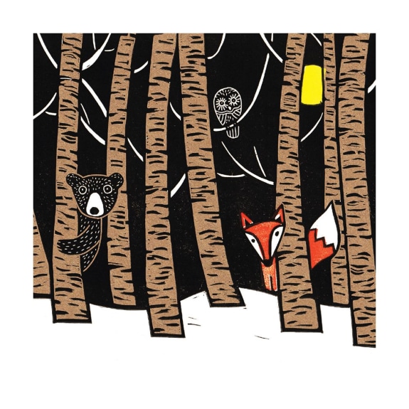 'Winter Wood' by Kat Lendacka (8 pack) (VX07) (message inside)