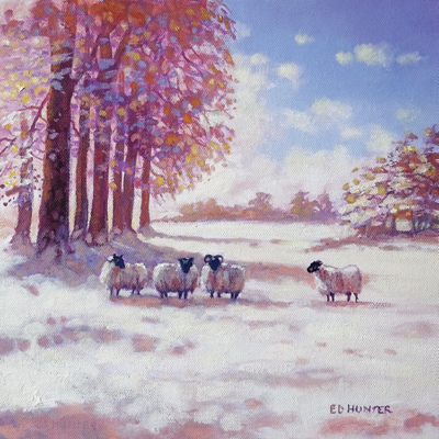 'Warm Winter Light' by Ed Hunter (6 pack) (xsa11) d