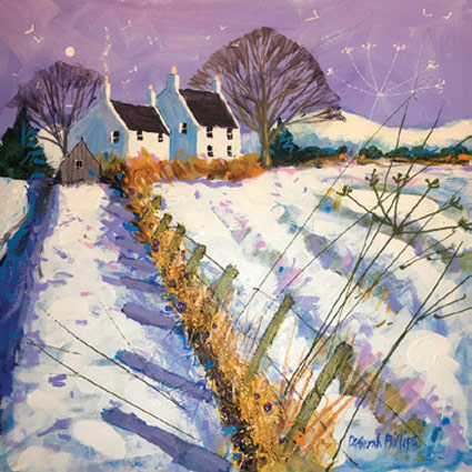 'Snow at Cotton Brightly' by Deborah Phillips (6 pack) (xsa2) 