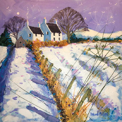'Snow at Cotton Brightly' by Deborah Phillips (6 pack) (xsa02) 25% off listed price