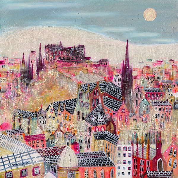 'Winter Sun over Edinburgh' by Nikki Monaghan (6 pack) (xsa24)