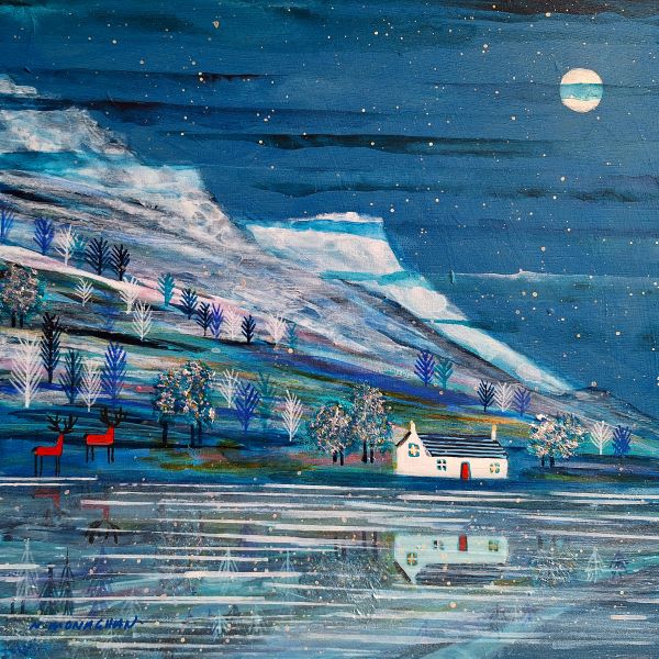 'Evening Sparkle on the Loch' by Nikki Monaghan (6 pack) (HX23) NEW
