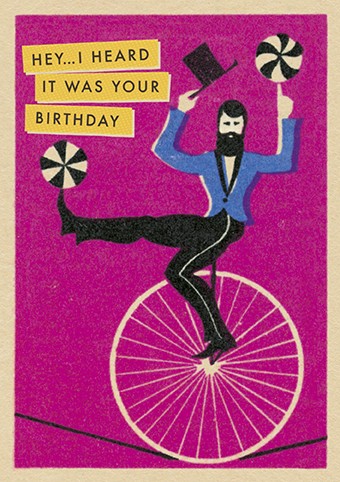 'Birthday Juggler' by Vintage Matchbox (O068) BIRTHDAY