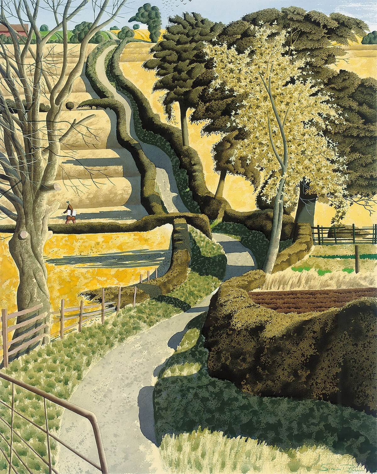 'Drawing Across the Ocre' by Simon Palmer (Print)