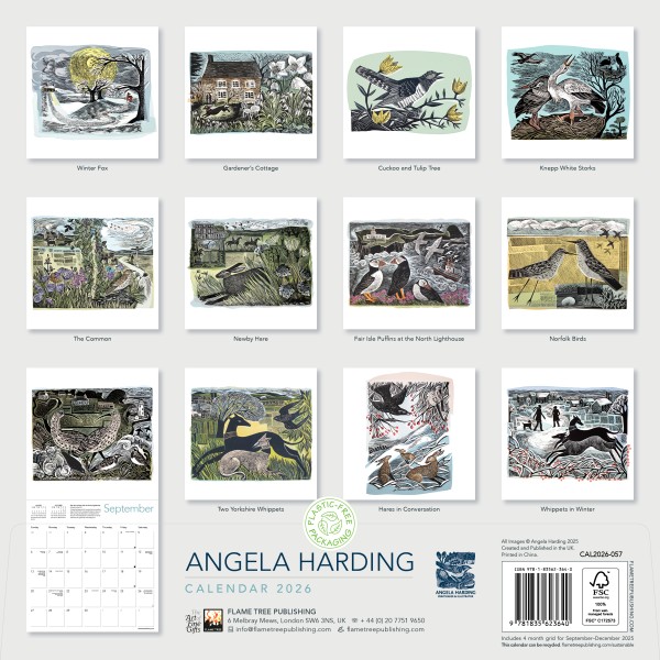 Angela Harding Wall Calendar 2026 (CAL01) Click image for calendar details 
