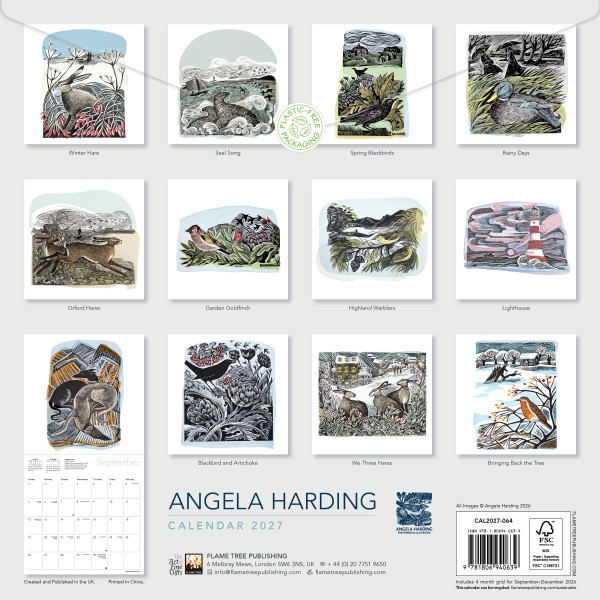 Angela Harding Wall Calendar 2027 (CAL01) Click image for calendar details 