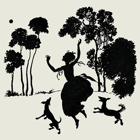 'Ella much preferred to play in the garden' by Arthur Rackham RA (C258) * 