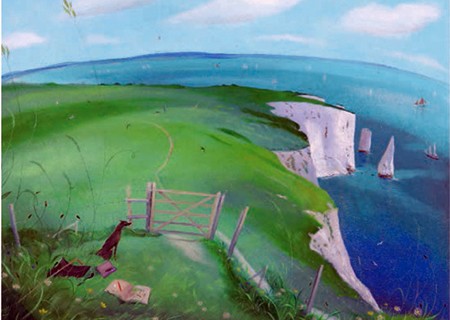 'By the Gate on Ballard Down' by Nicholas Hely Hutchinson (B081)