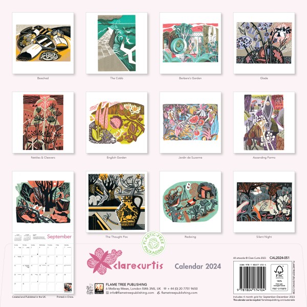 Clare Curtis Art Wall Calendar 2024 (CAL24) 