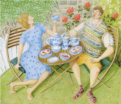 'Cream Tea' by Lucy Almey Bird (B249) 