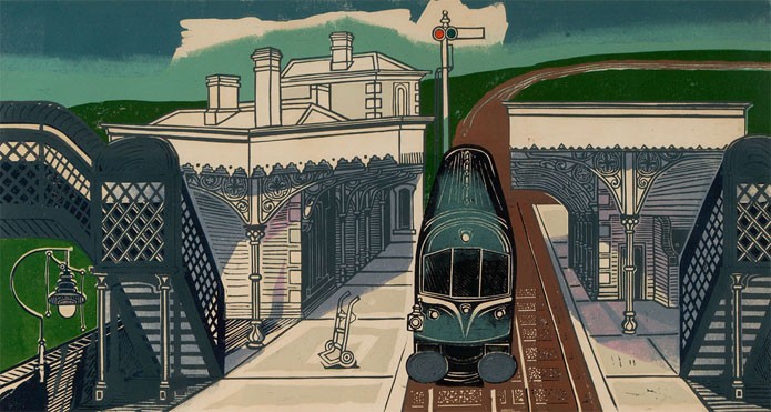 'Braintree Station' by Edward Bawden (Print)