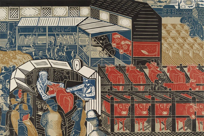 'Cattle Market Braintree' by Edward Bawden (Print)