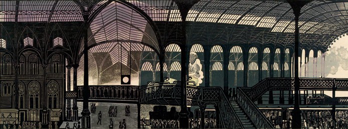 'Liverpool Street Station' by Edward Bawden (Print)