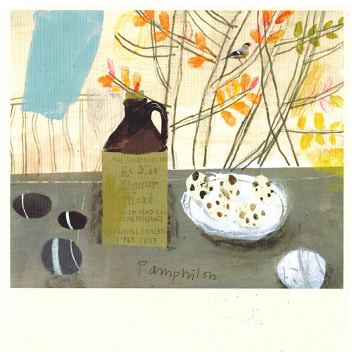 'Bullfinch outside the studio window' by Elaine Pamphilon (S055) Was 2.40