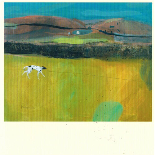 'dog in landscape' by Elaine Pamphilon (S052) Was �2.40