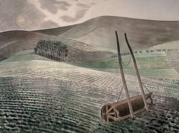'Downs in Winter' by Eric Ravilious (W165) NEW