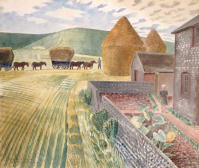 'Furlongs' by Eric Ravilious (Print)