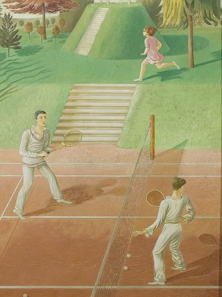 'Tennis' 1930 (Triptych Centre Panel) by Eric Ravilious (W136) NEW 