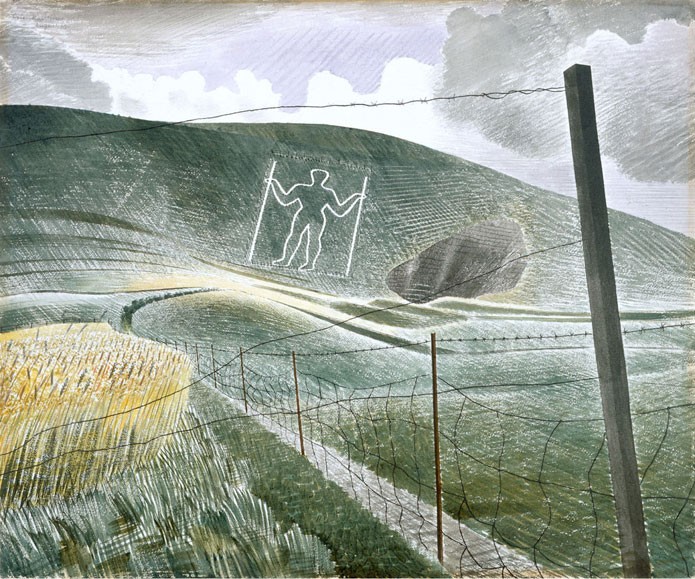 'Wilmington Giant' by Eric Ravilious (Print)