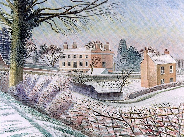 'Vicarage in Winter' 1935 by Eric Ravilious (W054)