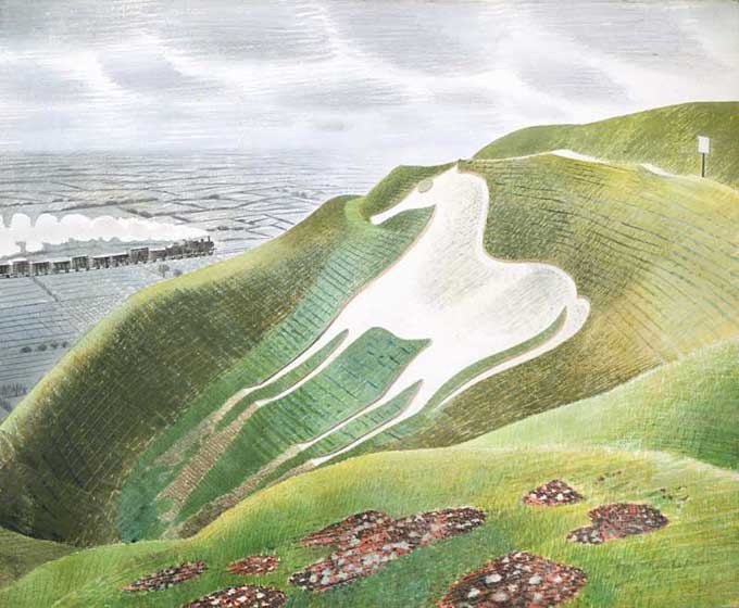 'Westbury Horse' by Eric Ravilious (Print)