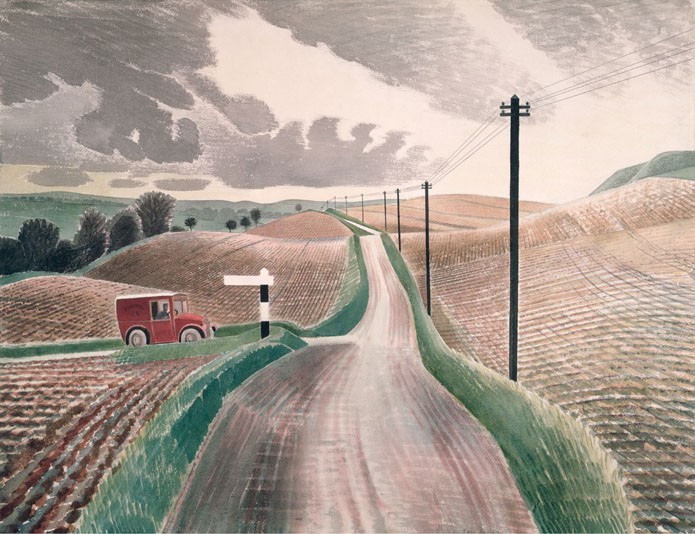 'Wiltshire Landscape' by Eric Ravilious (Print)