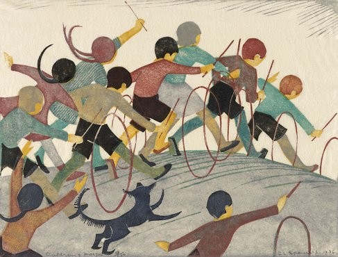  'Children's Hoops' by Ethel Spowers (Print)