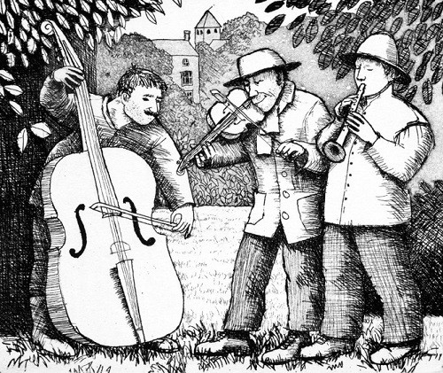 'Musicians' by Frans Wesselman (J008)