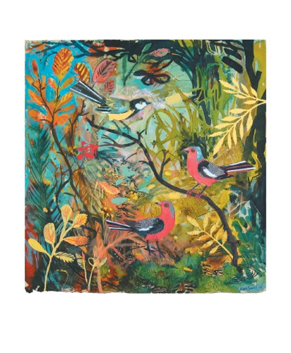 'Great Tit and Chaffinches' by Mark Hearld (A600) *