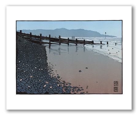 'Groynes at Borth Beach' by Ian Phillips (T010)