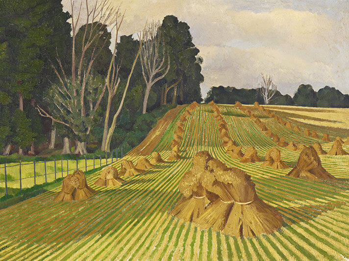 'Cornfield with Stooks' by John Nash (W101) *