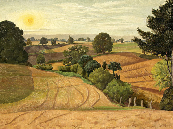 'Late Summer, Stoke-by-Nayland' by John Nash (W100) *