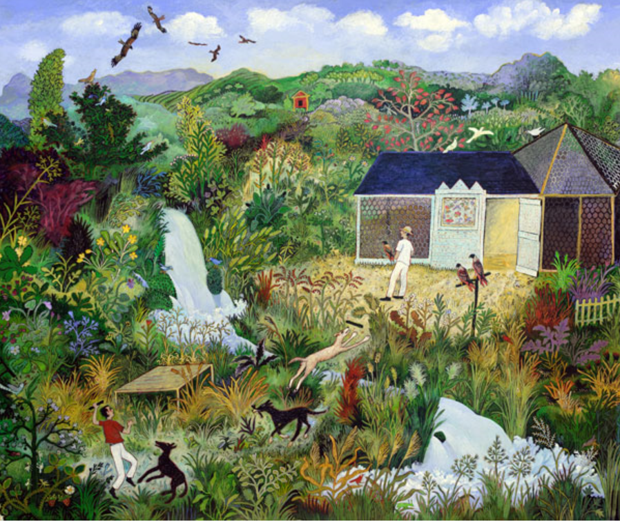  'Flying Kites' by Anna Pugh (Mounted Print)