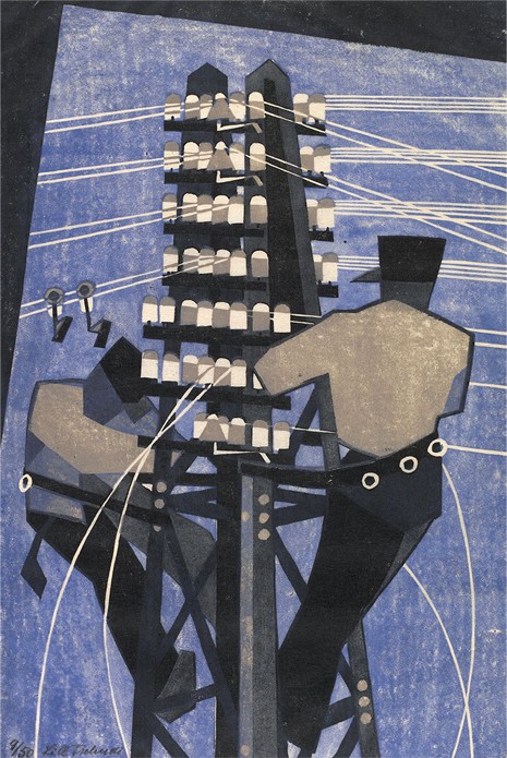 'Fixing the Wires' by Lill Tschudi (Print)