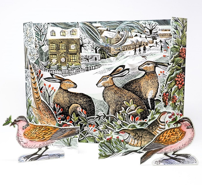 Angela Harding Advent Calendar 'We Three Hares' (ADCAL4) 
