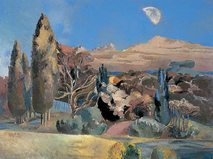 'Landscape of the Moon's First Quarter' by Paul Nash (W092) d