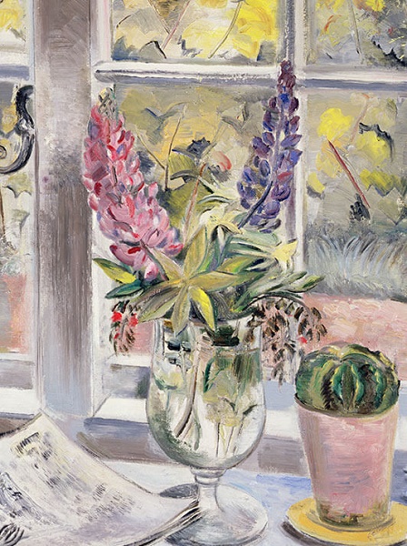 'Lupins and Cactus' 1927 by Paul Nash (W124) 