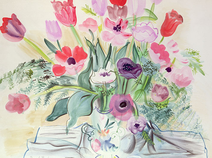 'Anemones' 1942 by Raoul Dufy (W128) NEW