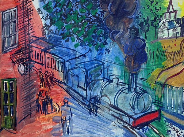 'Train at the Station' by Raoul Dufy (1877  -1953) (W148) 