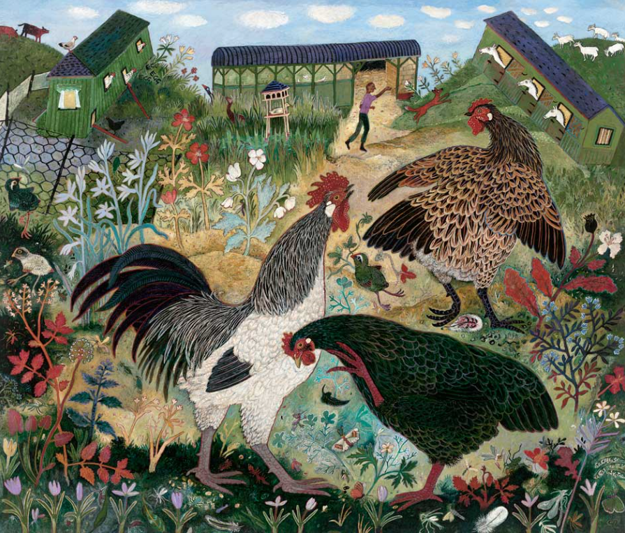  'Small Holding' by Anna Pugh (Mounted Print)